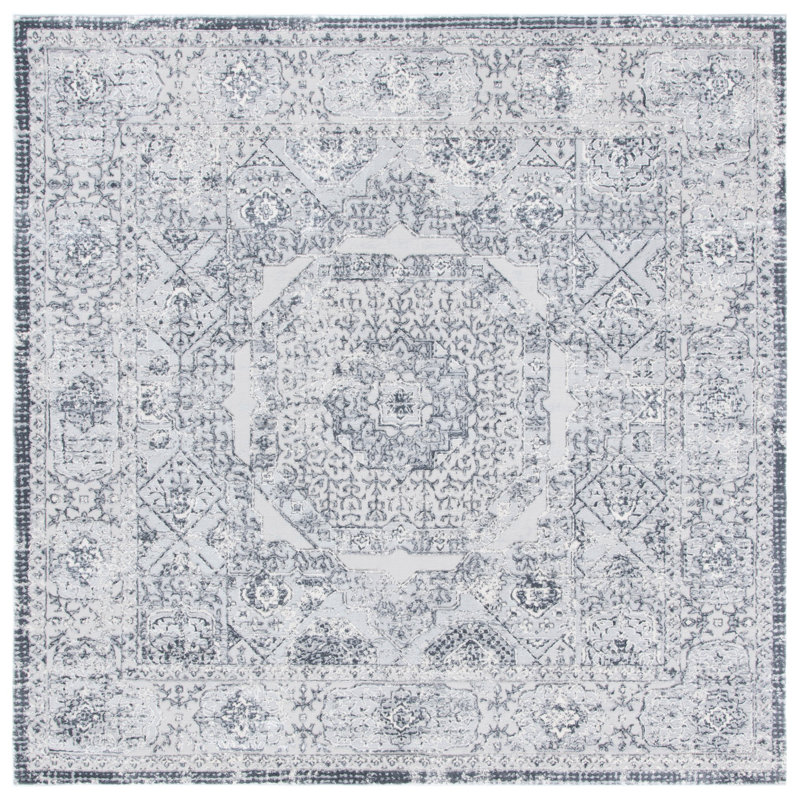 Friedrick Performance Oriental Rug, Square 6'7"