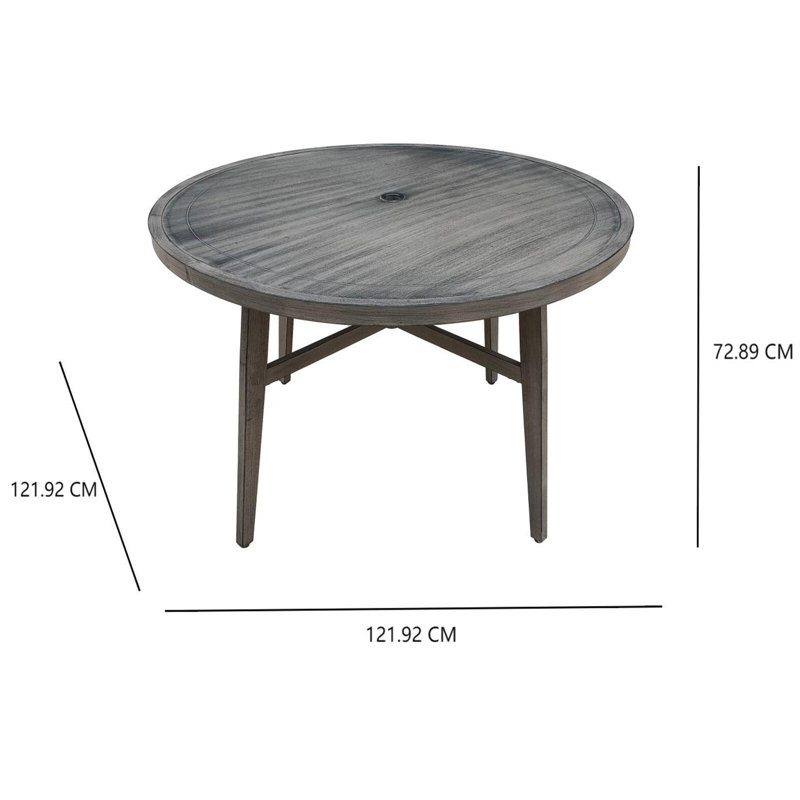 Boruta Patio Dining Set with Round Table , Cushions Included