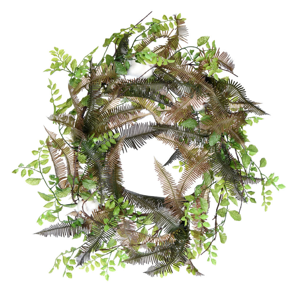 Faux Pine Plastic 28'' Wreath Bayou Breeze