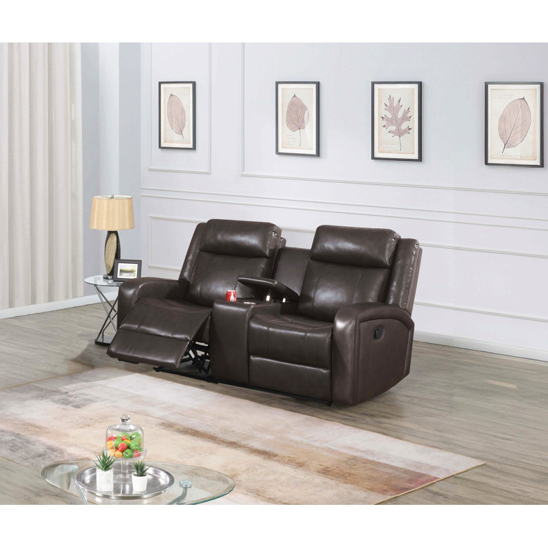 Causeuse Motion en brun foncé