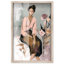 Décoration murale glamour "Lost in Quiet Reflection II" par Art Remedy, cadre blond, 31 x 46