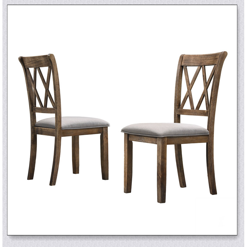 Ensemble de 2 chaises rembourrées Windvale, Brun
