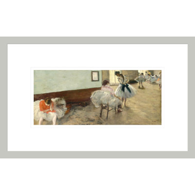 «The Dance Lesson» par Edgar Degas, impression giclée encadrée