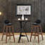 Counter Stool with Solid Wood Frame