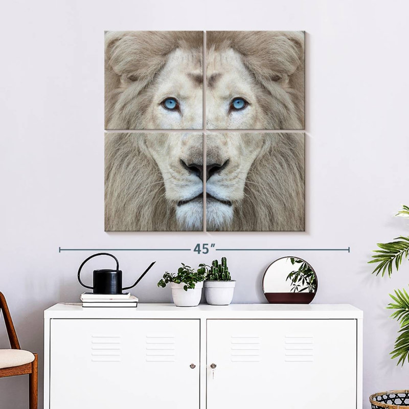 Lion exotique Brampt, H 32 po x l 32 po