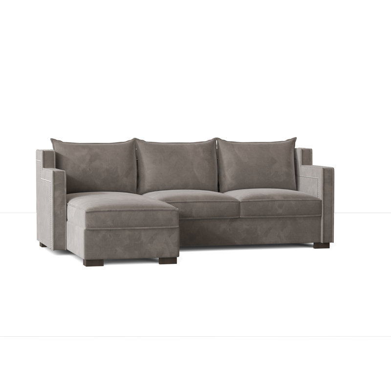 Parker Upholstered L-Shaped Sectional Left Hand Facing, Bella Granite, Natural
