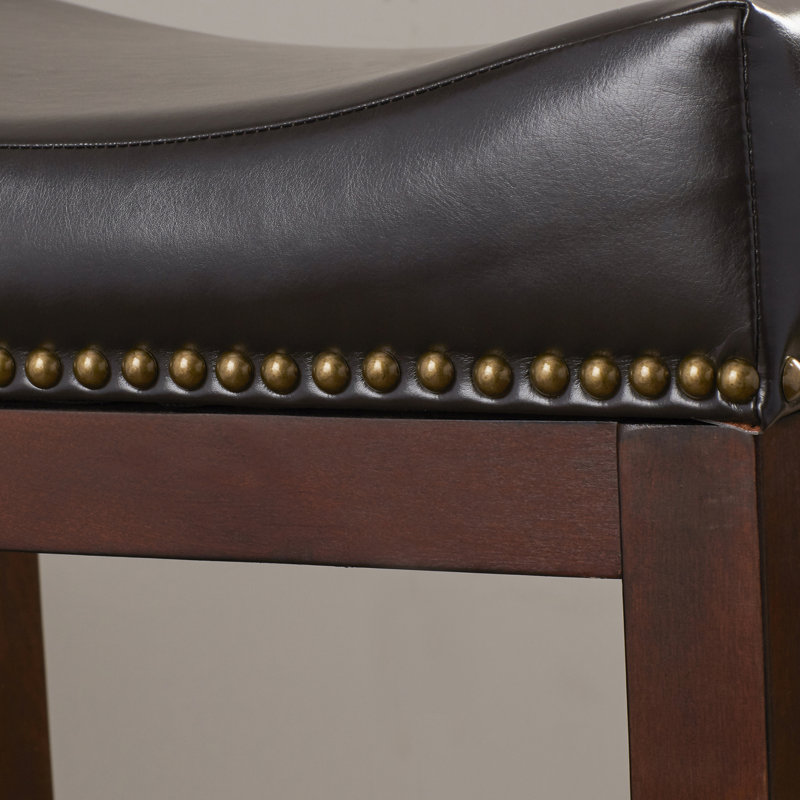 Nickerson Upholstered Faux Leather Counter Stool