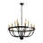 18-Light Black Chandelier 