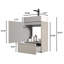 Meuble-lavabo sur pied rayé en cachemire gris SANS lavabo, armoire de salle de bain autoportante pour salle de bain moderne, KD-57472035