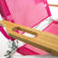 Chaise de plage inclinable avec coussin