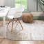 Tapis gris clair / blanc en polypropylène tissé à la machine Hillyer-978430756