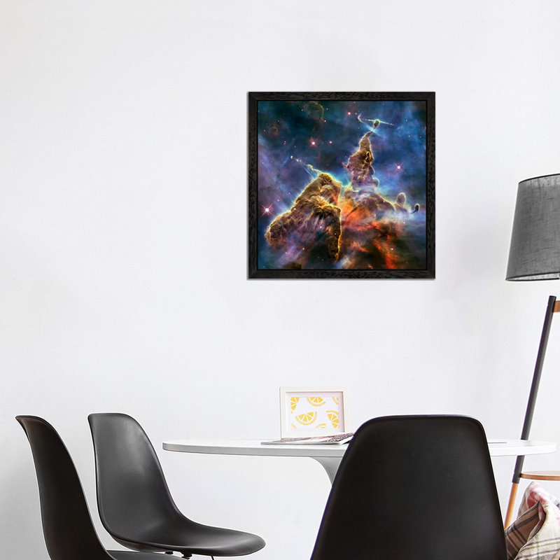 Mystic Mountain In Carina Nebula II (Hubble Space Telescope) - Floater Frame Print on Canvas, 66.04 cm H x 66.04 cm W