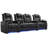 Upholstered Home Theater Seating with Cup Holder-1068396059