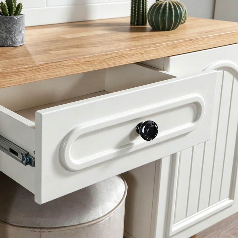 Paquet de 16 boutons d'armoire en cristal noir, poignées décoratives rondes de 1 3/8 po pour commode, cuisine et armoire, faciles à installer avec des vis réglables