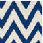 Tapis ivoire / bleu tissé à la main Emek-658369831