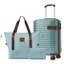 Ensembles de valises 3 pièces, valises de transport en plastique rigide à roulettes 22 po x 14 po x 9 po, approuvées par les compagnies aériennes, 20 pouces