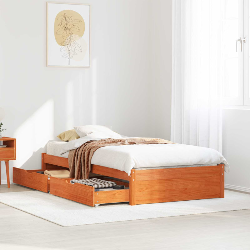 Solid Wood Bed Frame, Single (3')