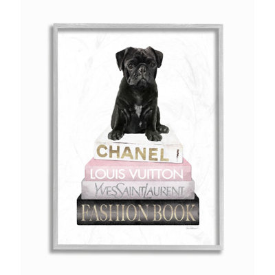 «Simple Glam Puppy» et «Iconic Fashion» par Amanda Greenwood, reproduction d'art graphique sur bois
