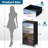 4 Drawer Dresser for Bedroom, Narrow Chest of Drawers, Wooden Top and Study Iron Frame 18"x37.5"-(WxH)