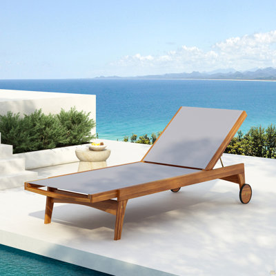 Chaise longue d'extérieur