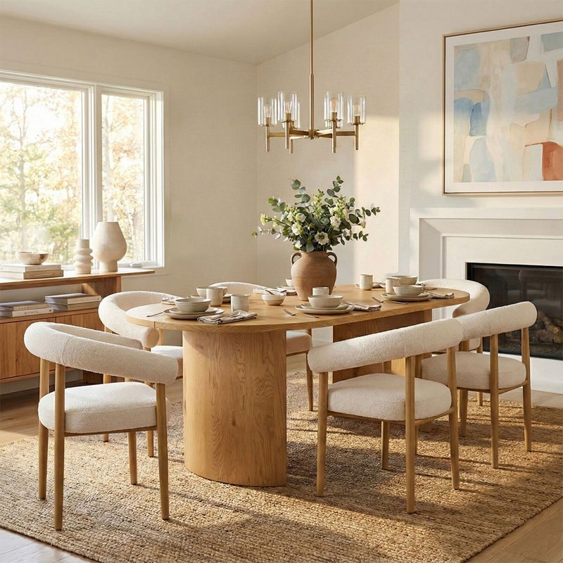 Solaze 6-Person Oval Dining Table Sets