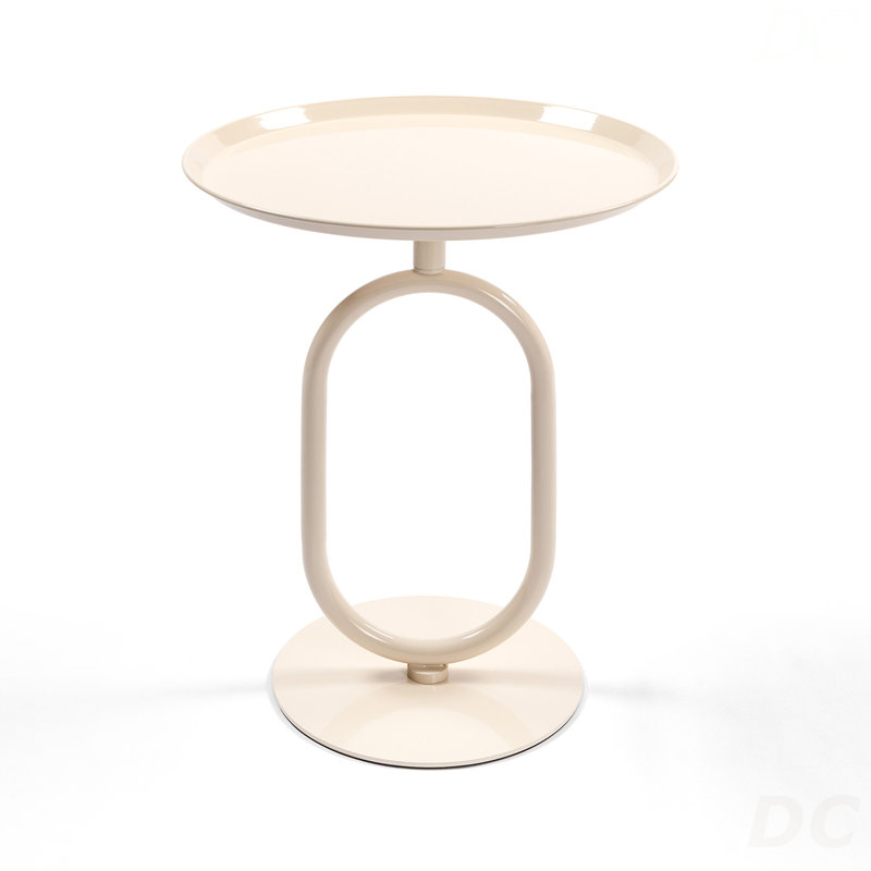 Table de bout en forme de lanterne en métal, petite table d'appoint ronde, table basse moderne à cocktail, petit piédestal d'appoint pour petits coins de salon, hauteur de 21,3 po