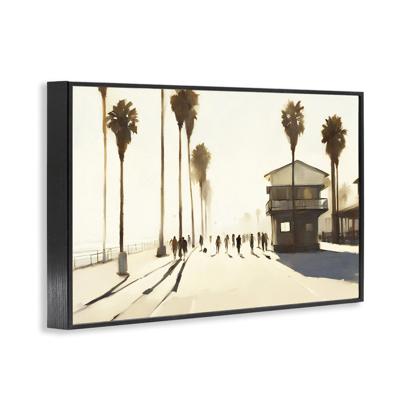  Art de giclée tropicale après-midi tropical par Noah Bay, H 12 po x l 18 po, Giclée encadrée noir minuit