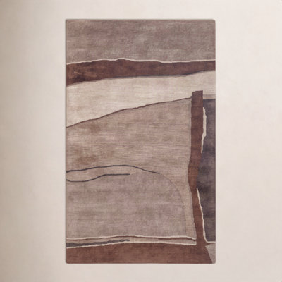Roseburg Hand-Tufted Abstract Wool Rug