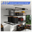 Support de rangement de garage à double couche au-dessus de 4 x 8 pi, support de plafond robuste en acier au carbone, noir