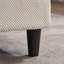 Canapé en L 70,87 po à deux tons en forme de L noir et blanc, canapé modulaire avec repose-pieds, assise profonde en chenille 2 places et coussin - parfait pour le salon, la chambre à coucher, un appartement