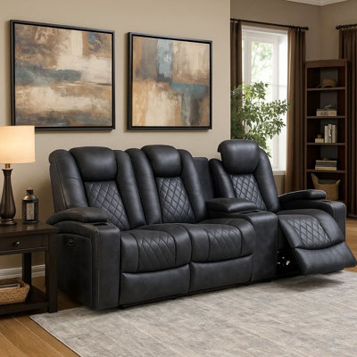 Duain 83'' Faux Leather Power Reclining Sofa