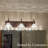 Textured Coffee Bronze Vanity Lights With Clear Glass Shade-302156045-331994929