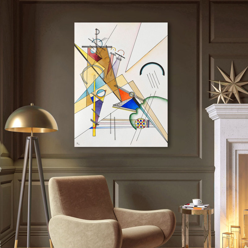 Gewebe by Wassily Kandinsky - Wrapped Canvas Painting, 120cm H x 90cm W x 4cm D