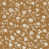 Coton à motif floral brun