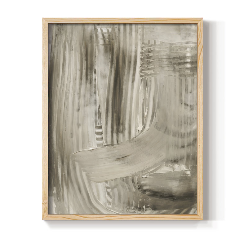 Earth Markings I, reproduction encadrée - bois massif, Naturel, H 11 po x l 9 po