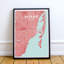 Miami City Map - impression d'art graphique-31736417