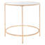 Table d'appoint ronde en verre Geraldina