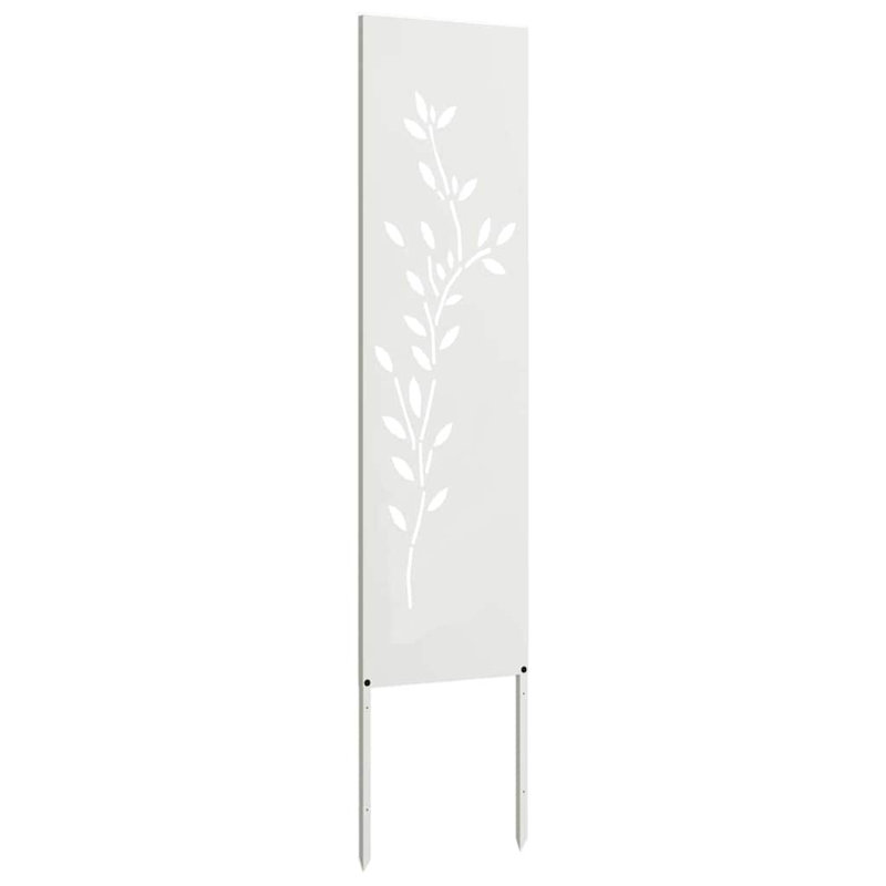 Garden Decorative Panel Stainless Steel, White, 140cm H x 32cm W x 1.7cm D