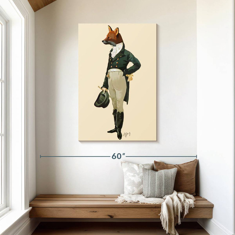 Ketti Dandy Fox, 45" H x 30" W