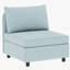 Canapé-lit modulaire avec rangement, tissu en chenille bleu antique, 4, profondeur 96,69 po, largeur 62,57 po, hauteur 31,97 po, capacité de poids de 184,4 lb-121077491