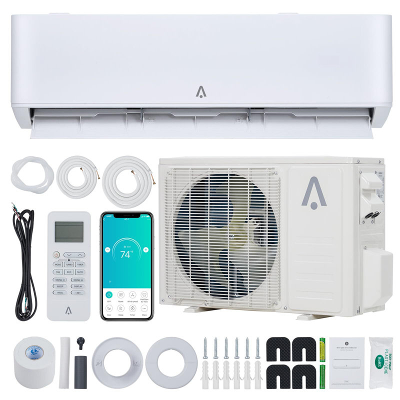 Babevy 9000 BTU Wi-Fi Connected Ductless Mini Split Air Conditioner