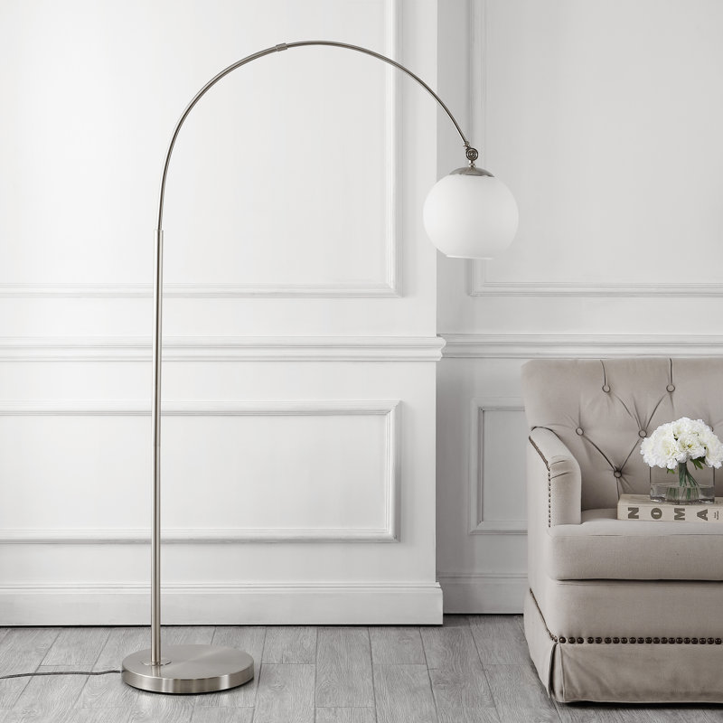 Wistrup 71'' Nickel Arched Floor Lamp