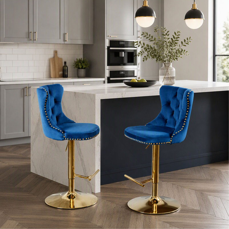 33'' H Velvet Upholstered Side Chair