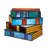 Latonna 5.75"H Multi-Coloured Book Stack Stained Glass Accent Lamp