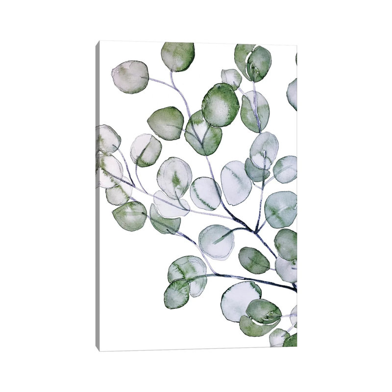 «Eucalyptus Watercolor» par Monika Strigel, impression sur toile tendue, H 26 po x l 18 po x 1,5 po