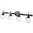 4-light Bathroom Vanity Wall Light - Black