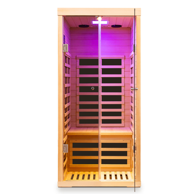 Sauna d'intérieur infrarouge lointain à deux portes