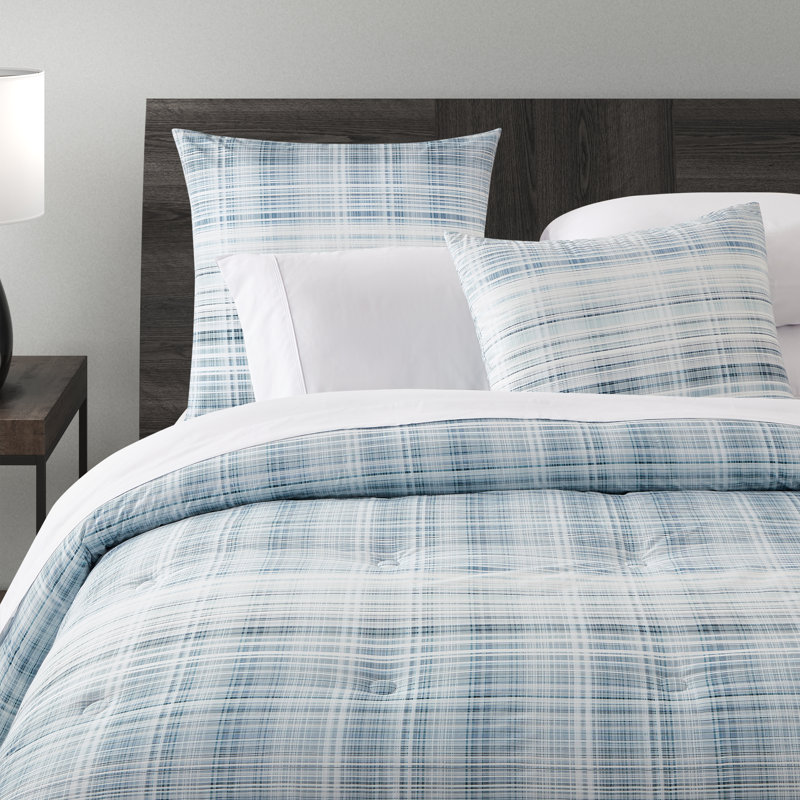 3 pièces Ensemble d'édredon cannelle, Édredon pour grand lit + 2 taies décoratives sta, Bleu