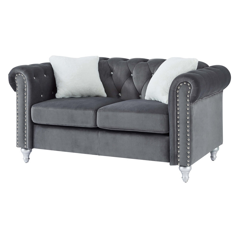 Causeuse moderne pour des intérieurs confortables, Gris