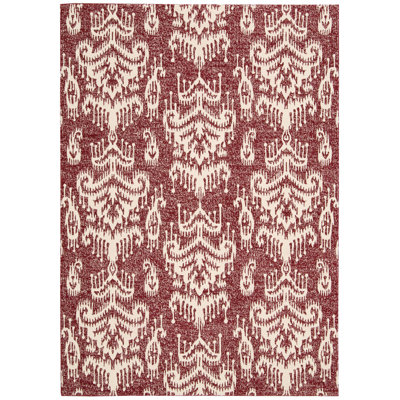 Tapis blanc cramoisi Kaleidoscope